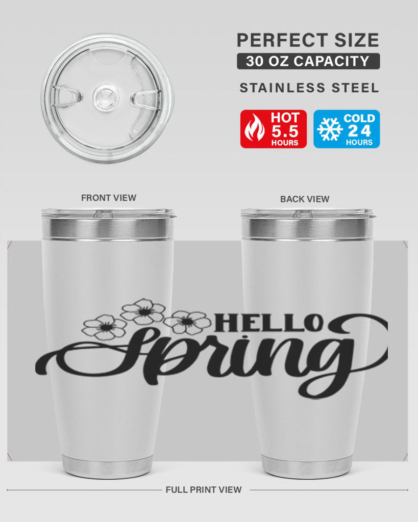 PNG_Hello Spring393#- spring- Tumbler