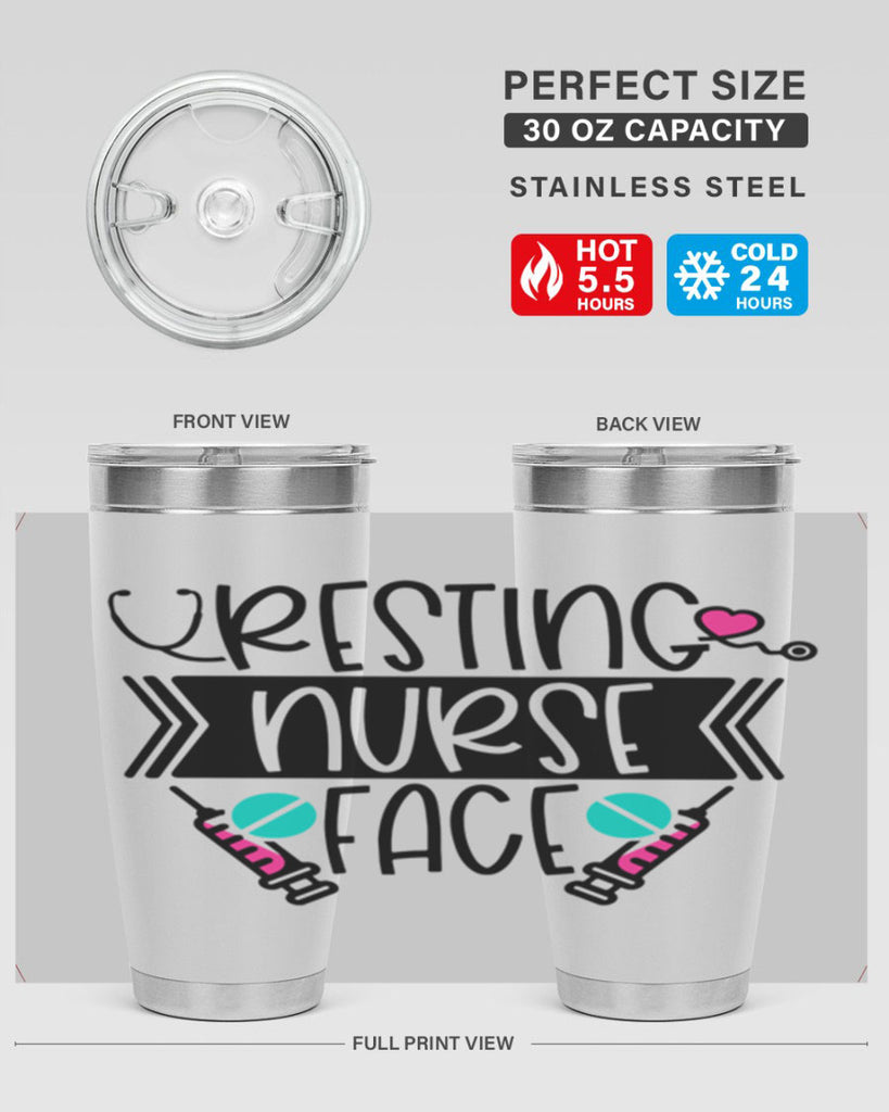 Resting Nurse Face Style Style 58#- nurse- tumbler