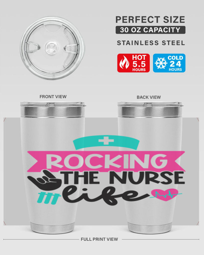 Rocking The Nurse Life Style Style 54#- nurse- tumbler