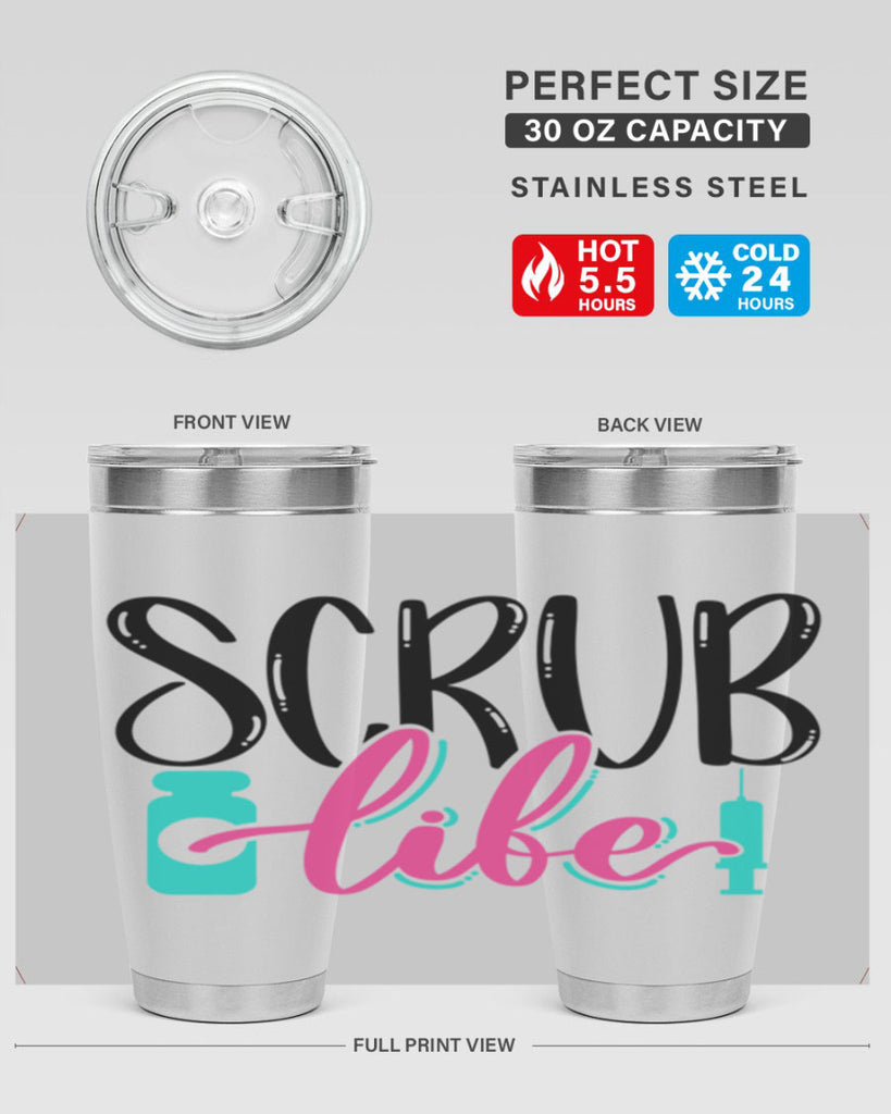 Scrub Life Style Style 46#- nurse- tumbler