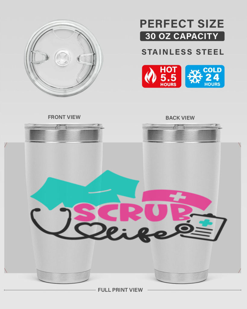 Scrub Life Style Style 47#- nurse- tumbler
