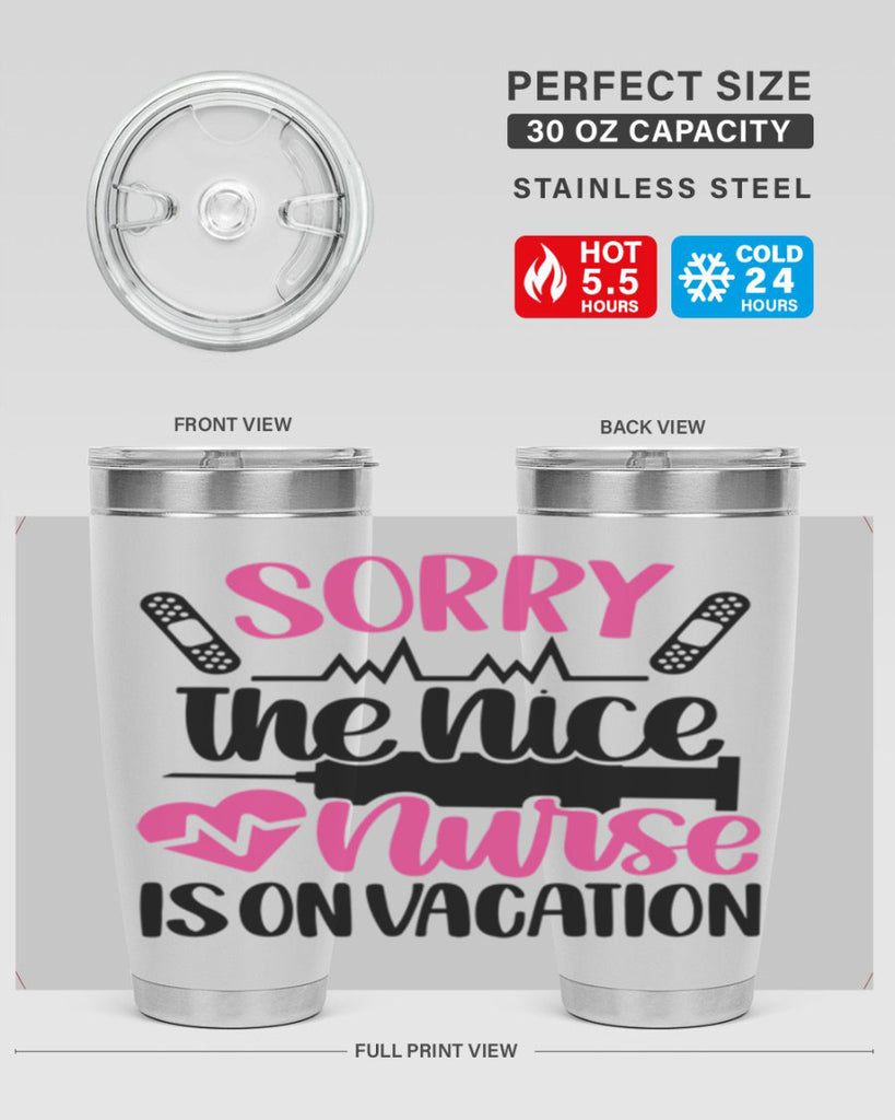 Sorry The Nice Nurse Style Style 28#- nurse- tumbler