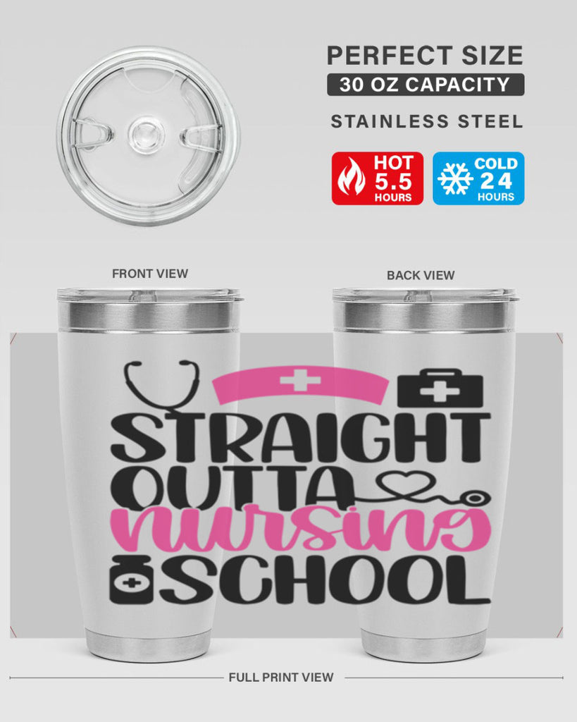 Straight Outta Nursing Style Style 26#- nurse- tumbler