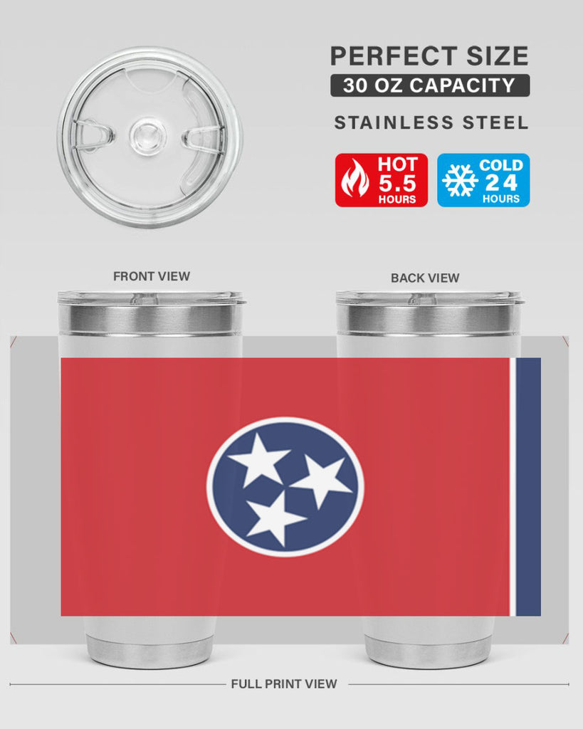 Tennessee 10#- Us Flags- Tumbler