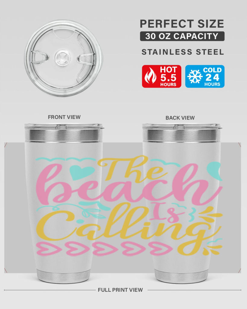 The beach is calling Style 1#- summer- Tumbler