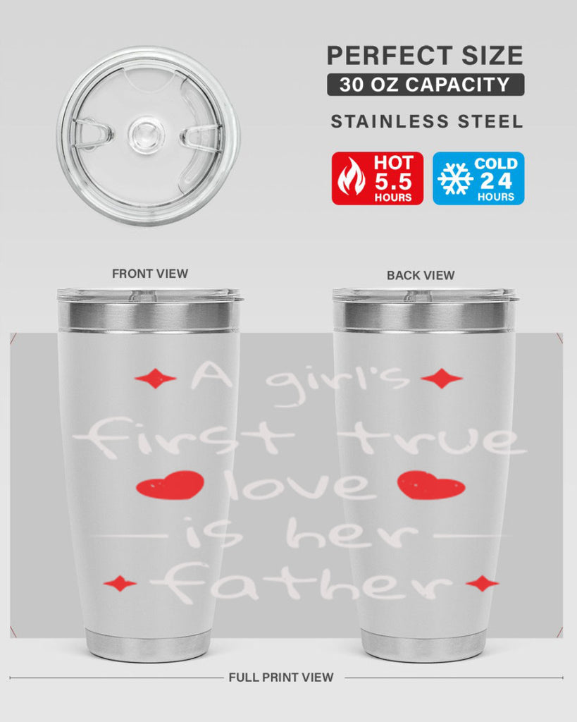 a girl’s first true 116#- fathers day- Tumbler