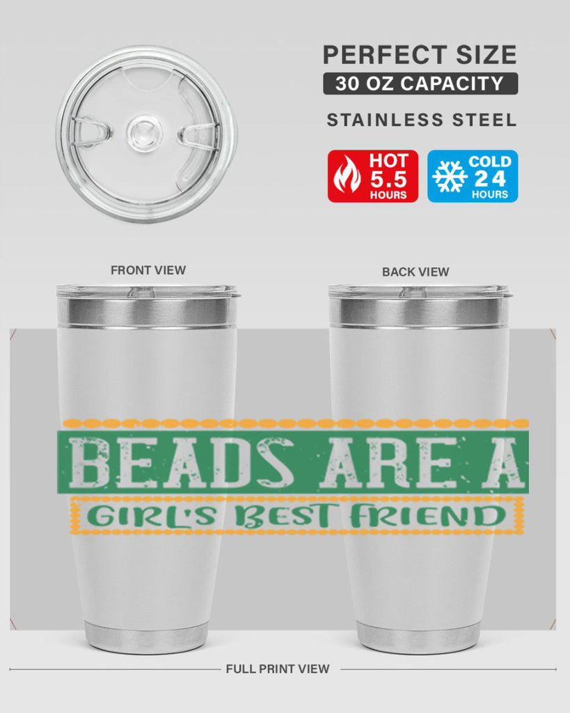 beads are a girls best friend 29#- mardi gras- Tumbler