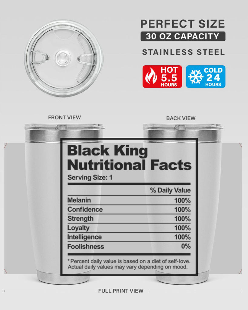 black king nutritional facts 231#- black words phrases- Cotton Tank