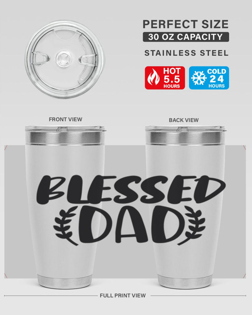 blessed dad 36#- dad- Tumbler
