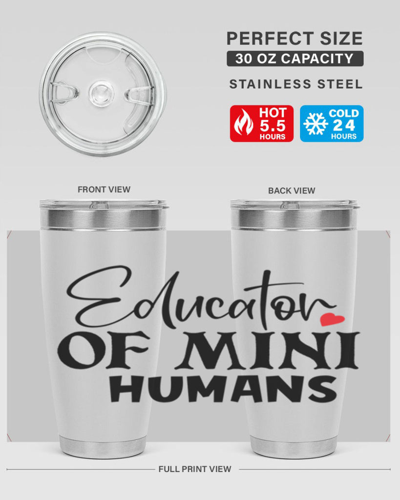 educator of mini humans Style 180#- teacher- tumbler