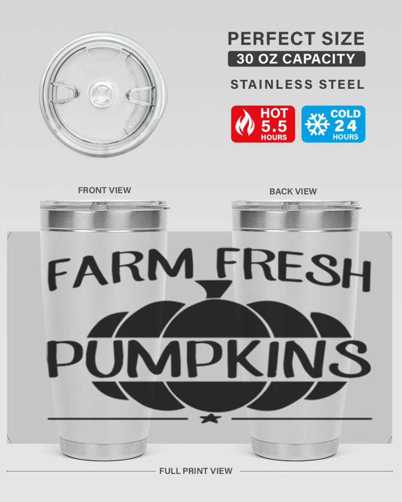 farm fresh pumpkins 173#- fall- Tumbler