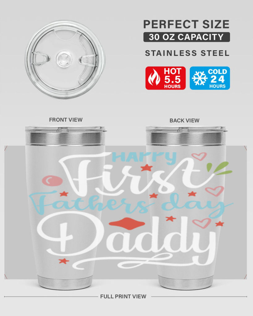happy first fathers day daddy 89#- fathers day- Tumbler