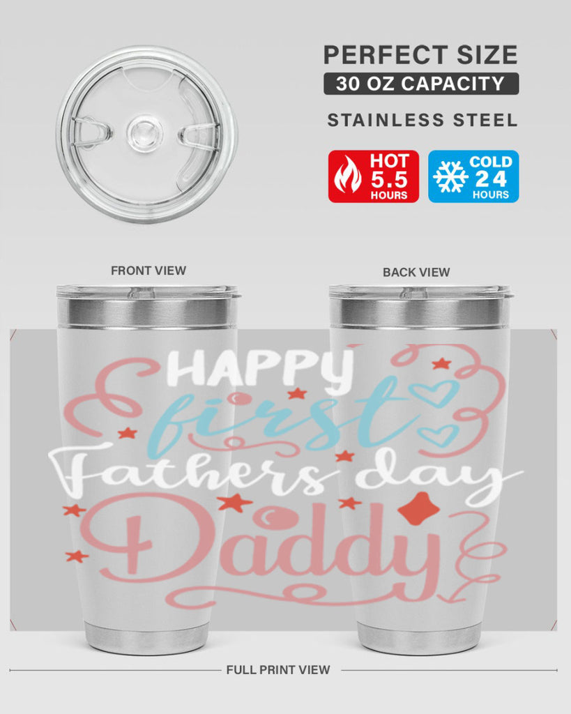 happy first fathers day daddy 90#- fathers day- Tumbler