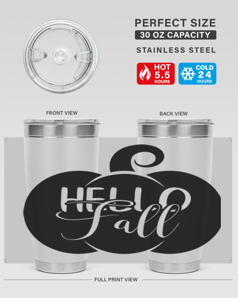 hello fall 275#- fall- Tumbler