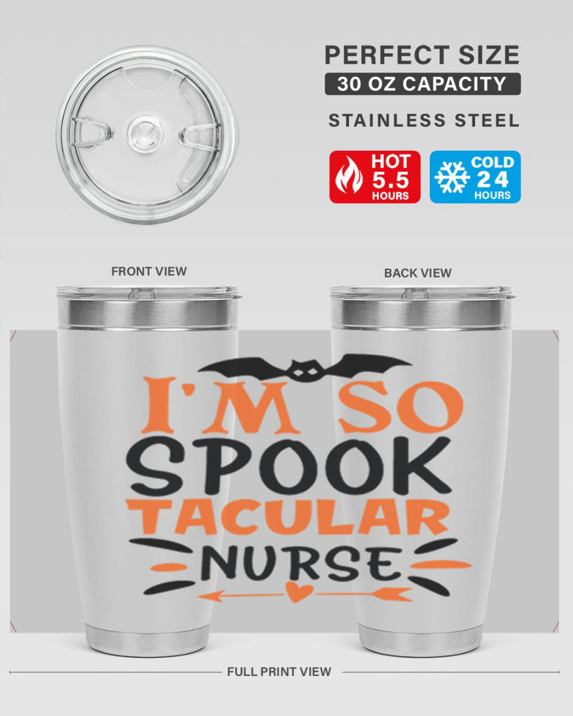 im so spooktacular nurse 111#- halloween- Tumbler