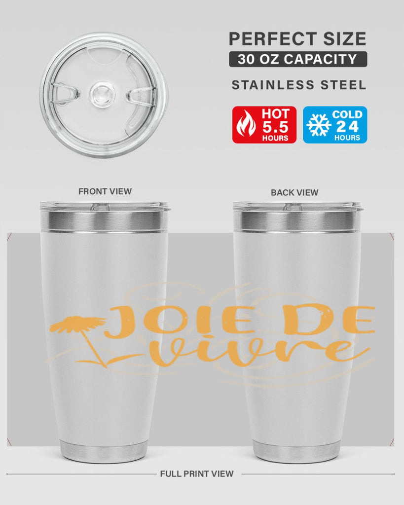 joie de vivre 57#- mardi gras- Tumbler