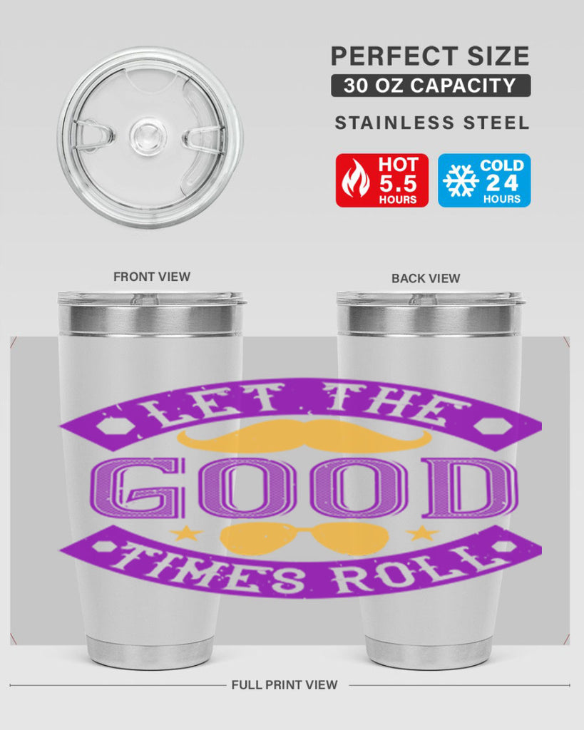 let the good times roll 52#- mardi gras- Tumbler