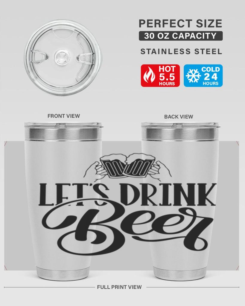 lets drink beer 29#- beer- Tumbler