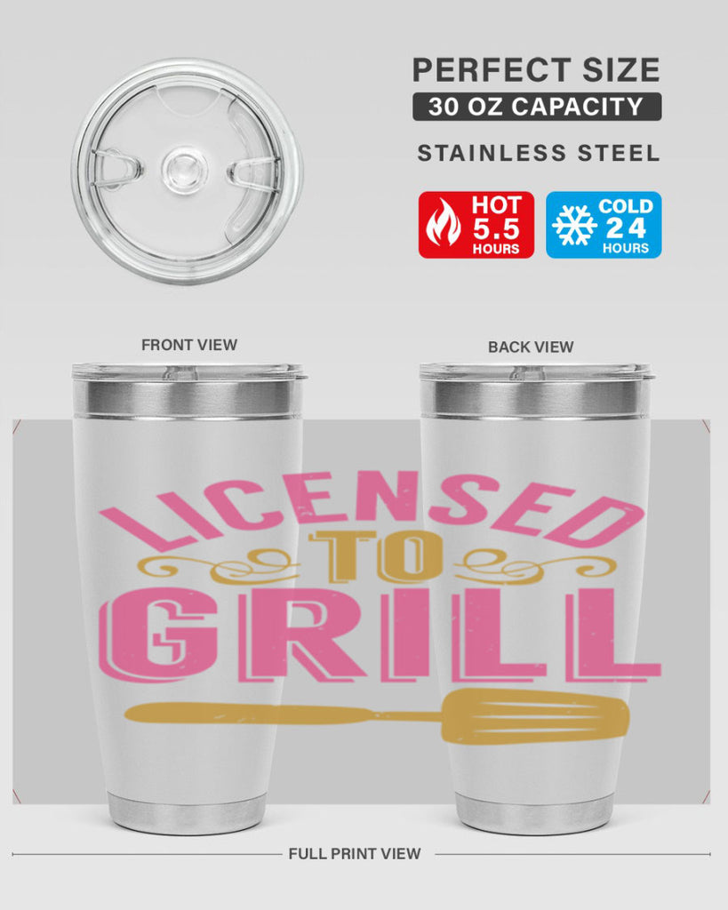 licensed to grill 24#- bbq- Tumbler
