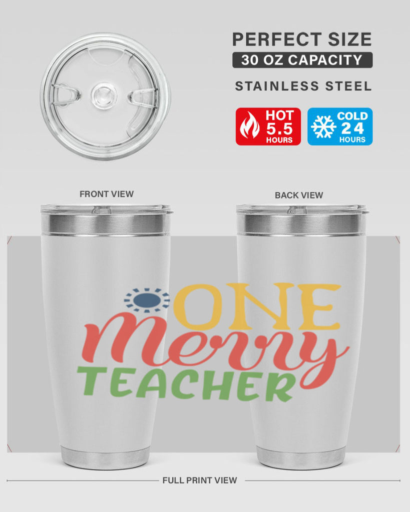 one merry teacher Style 162#- teacher- tumbler