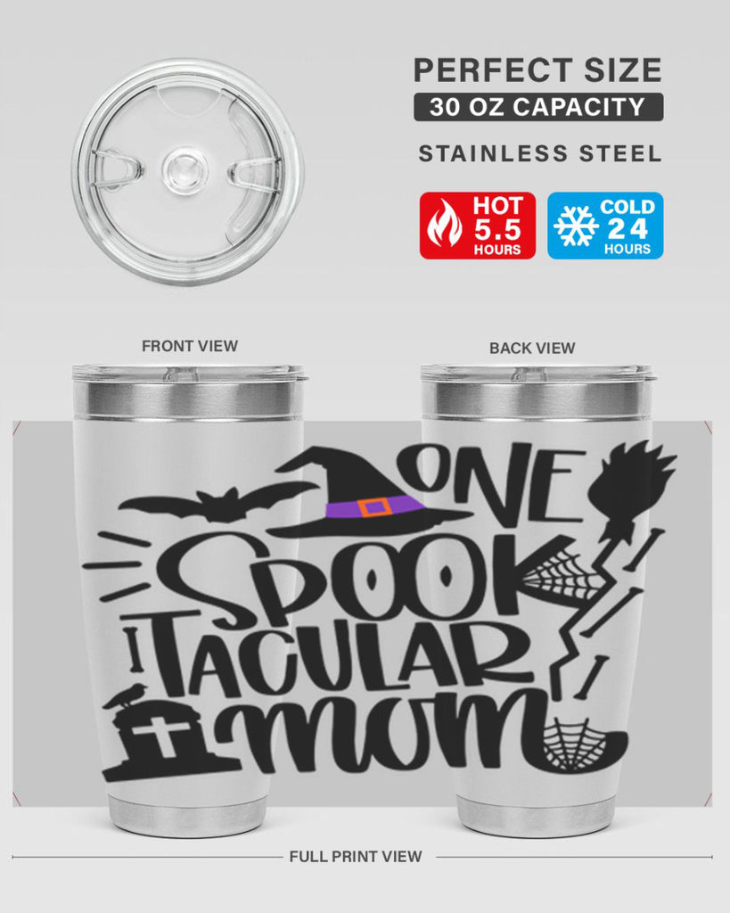 one spooktacular mom 34#- halloween- Tumbler