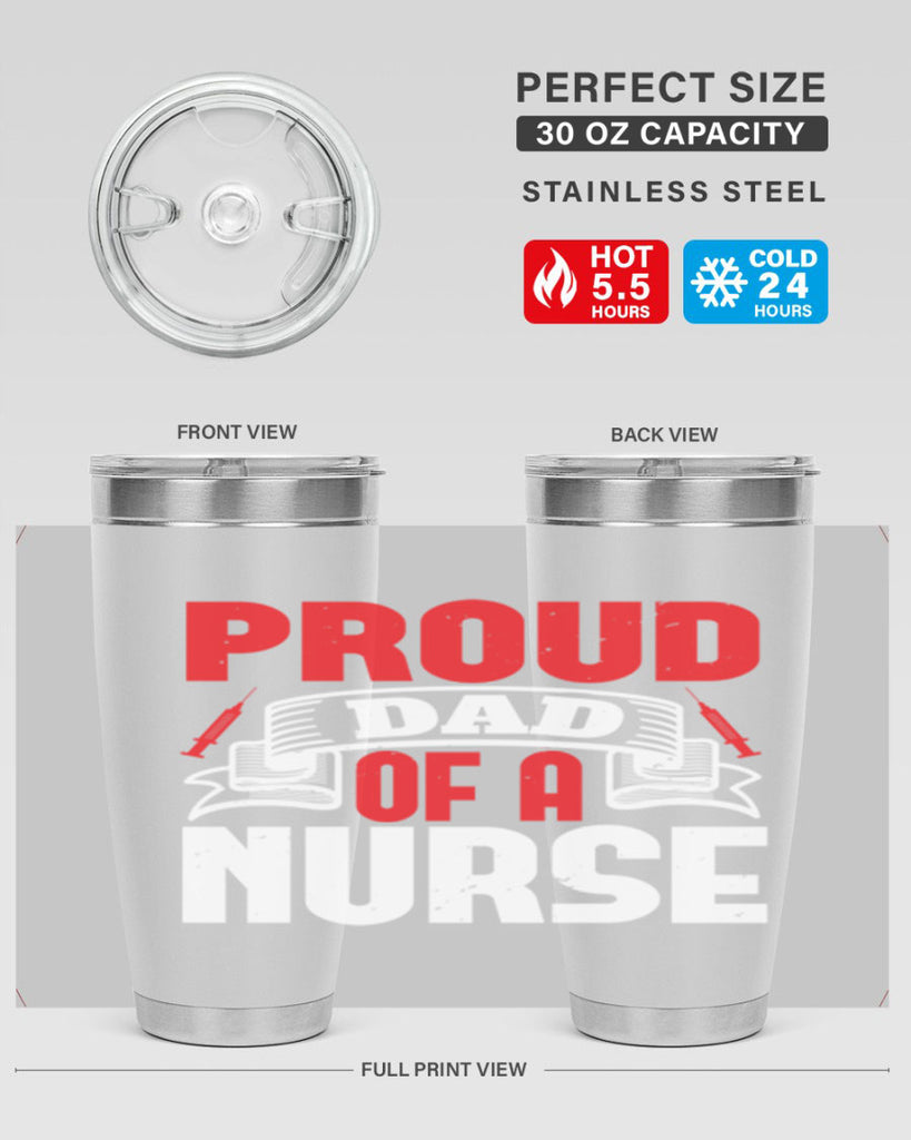 proud dad of a nurse Style 257#- nurse- tumbler