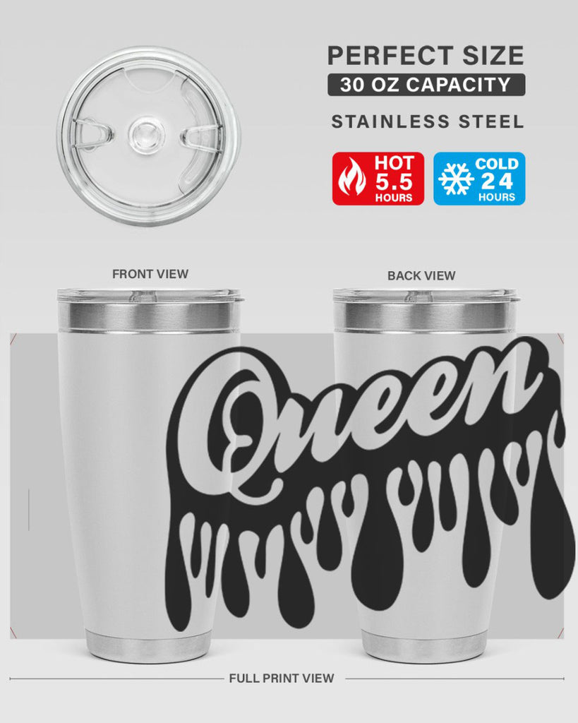 queen- black words phrases- Cotton Tank