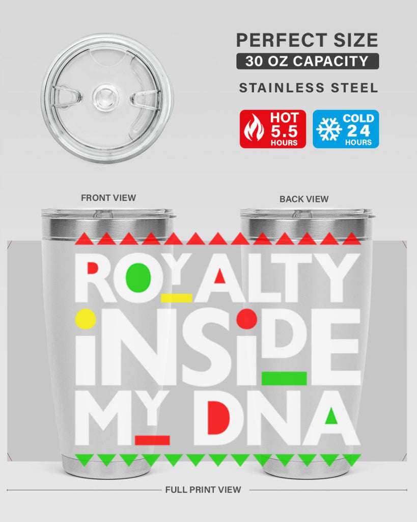 royalty inside my dna 42#- black words phrases- Cotton Tank