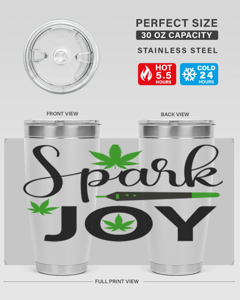spark joy 250#- marijuana- Tumbler