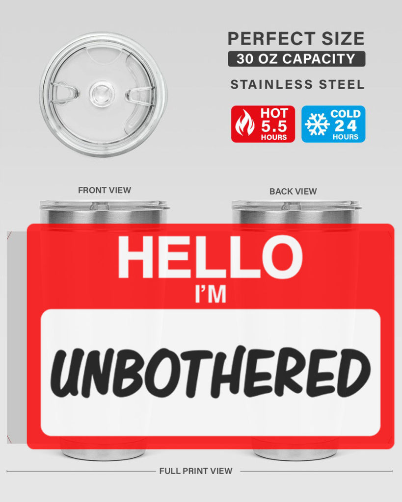 unbothered 14#- black words phrases- Cotton Tank