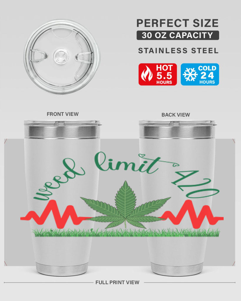 weed limit 420 cannabis hearbeat 291#- marijuana- Tumbler