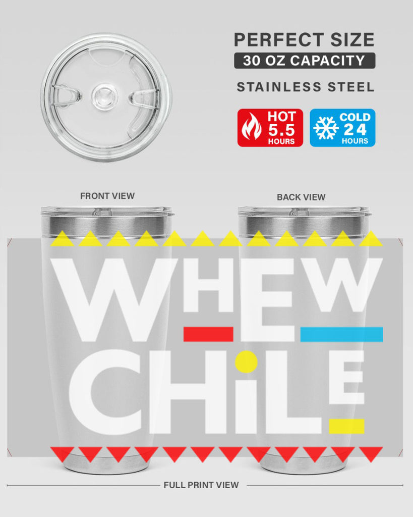 whew chile 11#- black words phrases- Cotton Tank