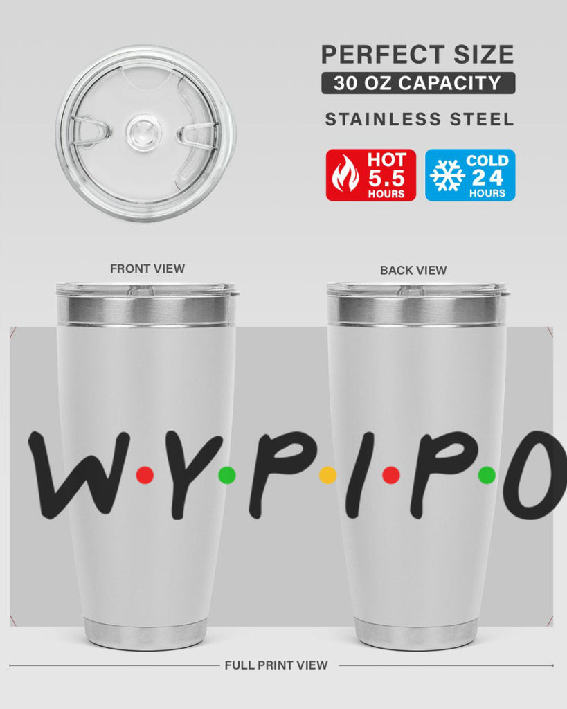 wypipo 7#- black words phrases- Cotton Tank