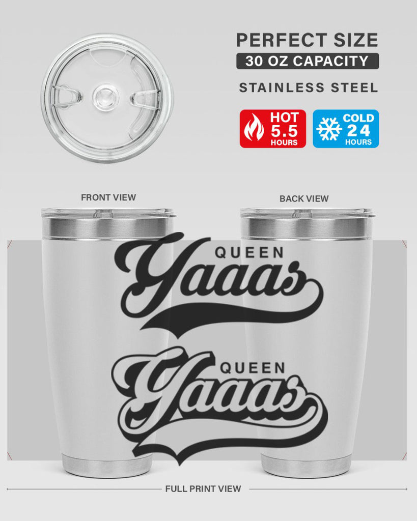 yaaas queen script 5#- black words phrases- Cotton Tank