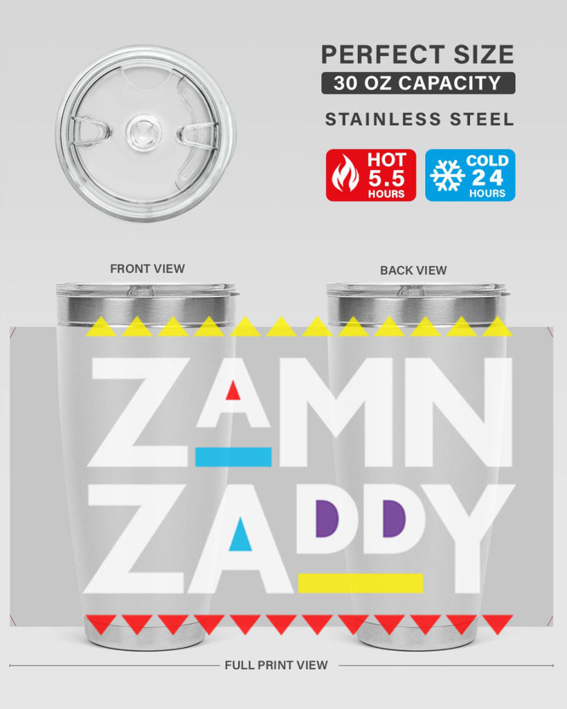 zamn zaddy 1#- black words phrases- Cotton Tank