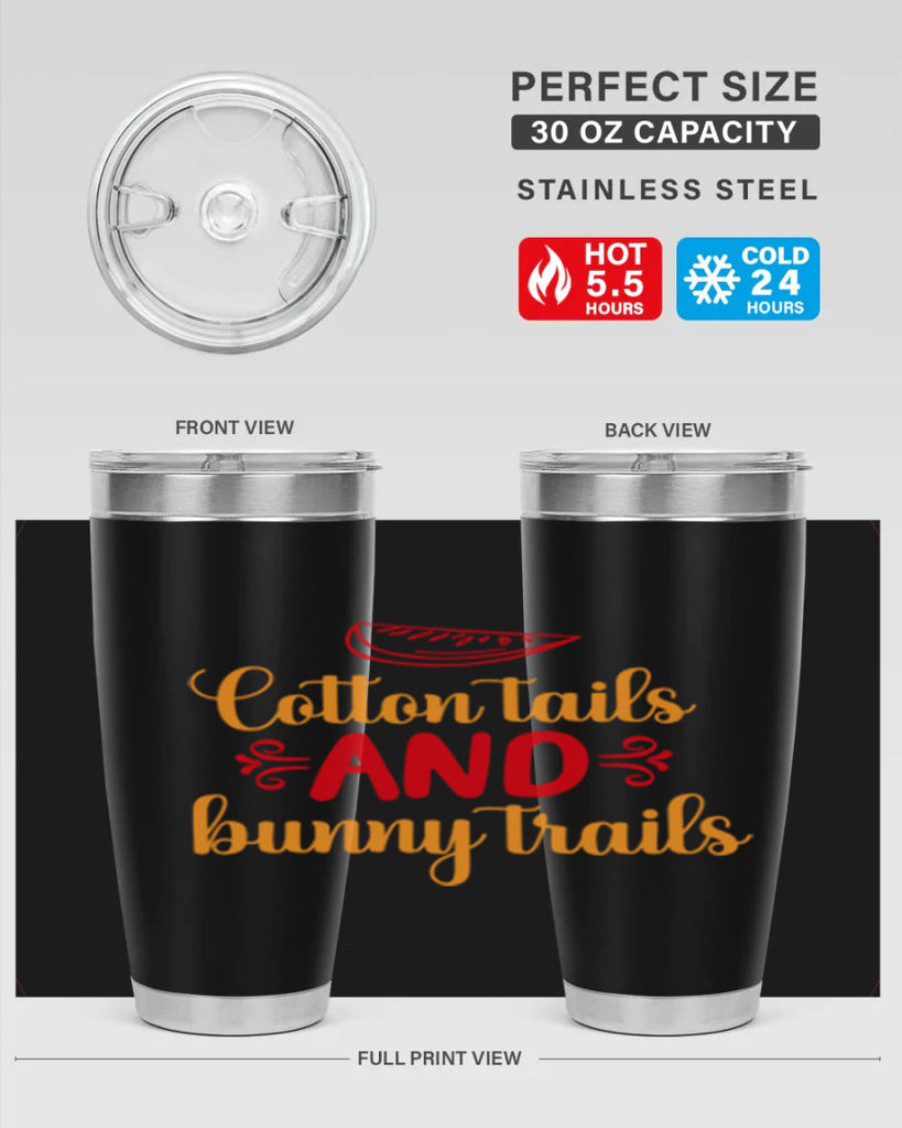 Cotton tails and bunny trails 111#- spring- Tumbler