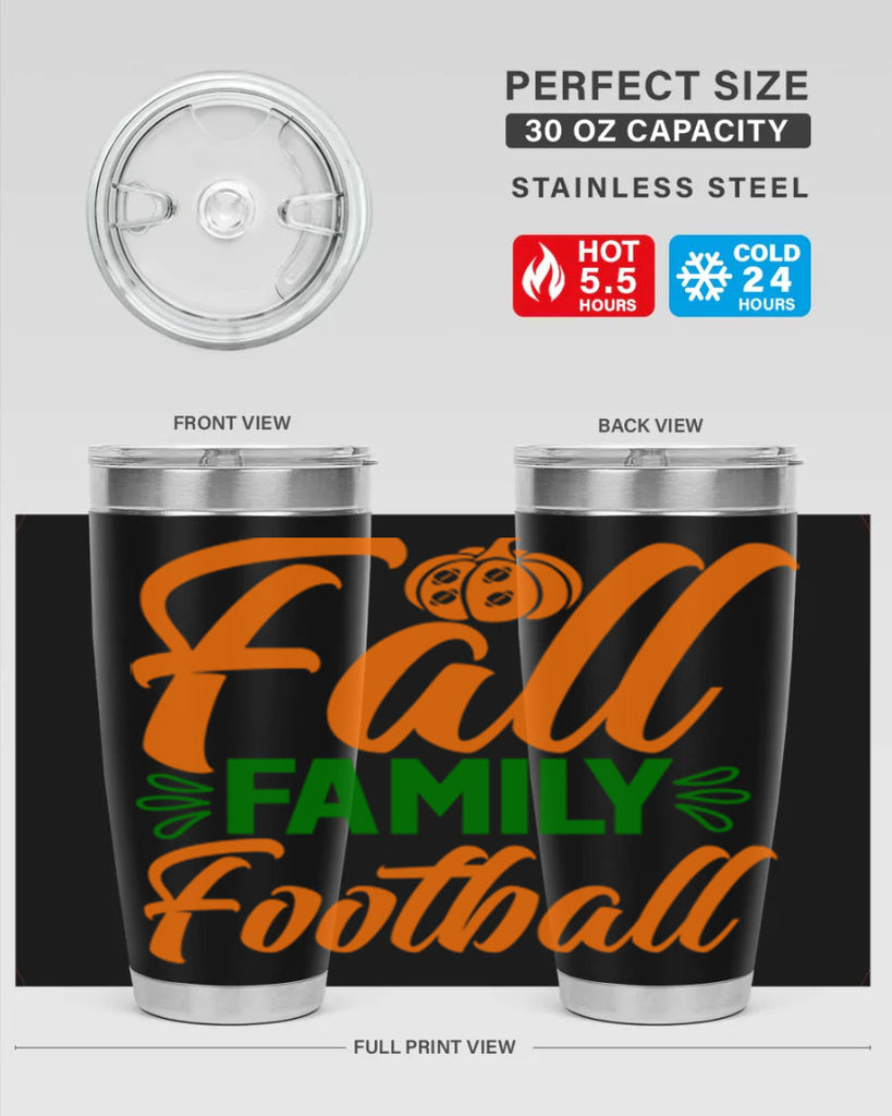 Fall Family Football 98#- fall- Tumbler