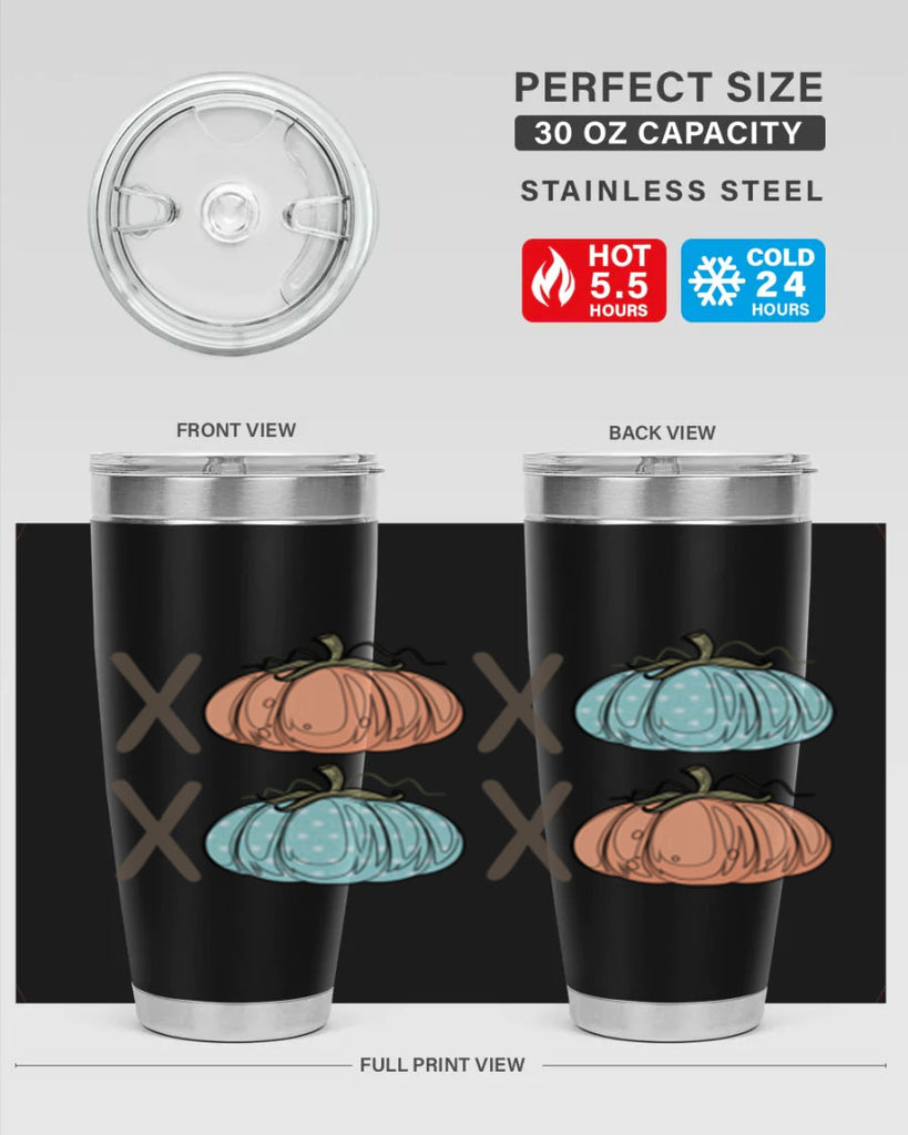 Fall Pumpkin XOXO 129#- fall- Tumbler