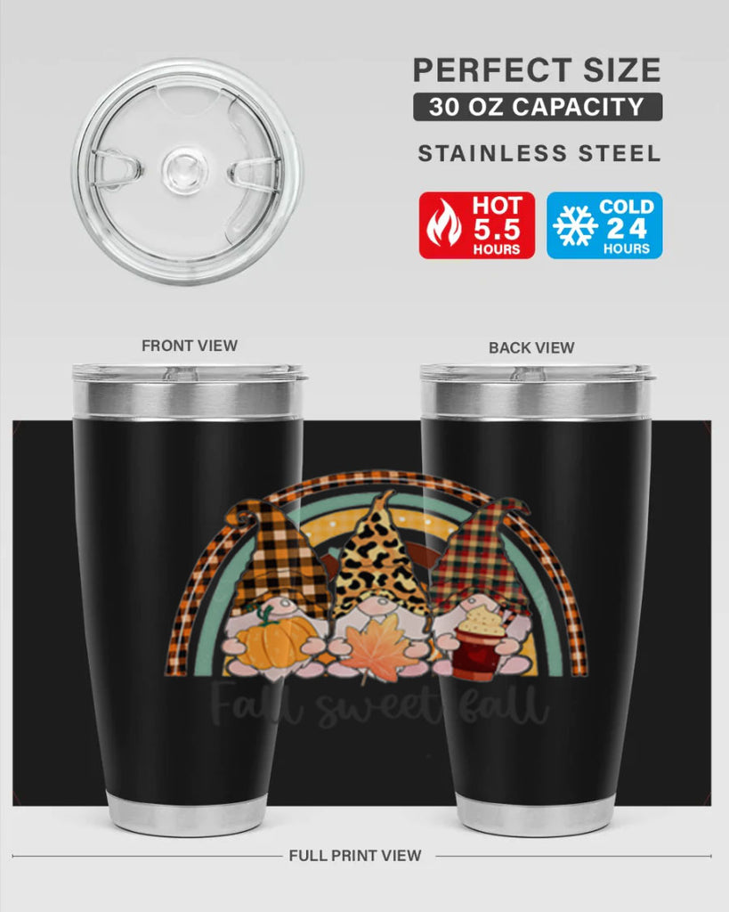 FallSweetFallGnomeRainbow 162#- fall- Tumbler