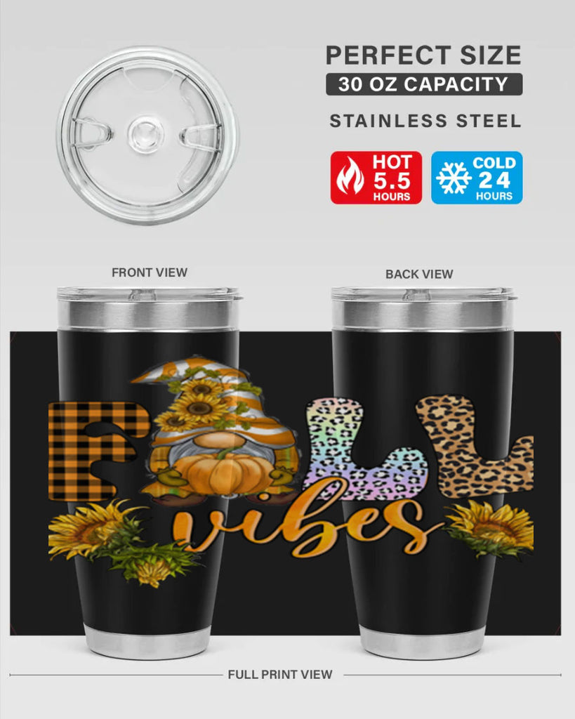 FallVibesFallGnome 164#- fall- Tumbler
