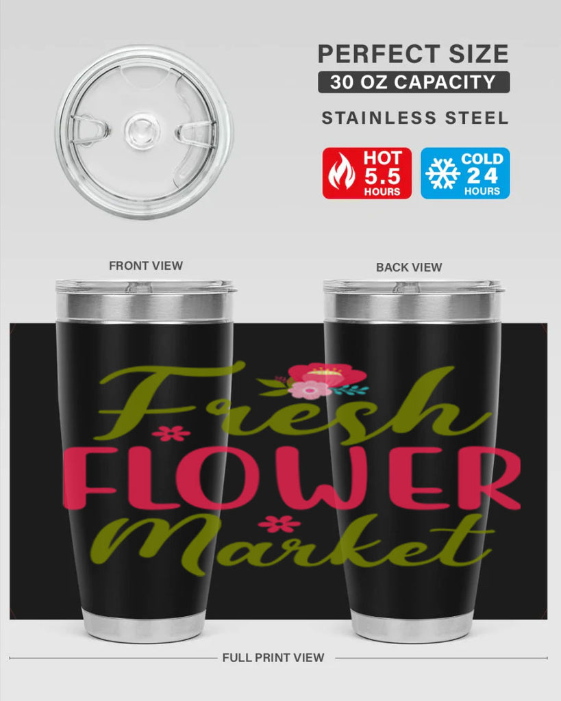 Fresh Flower Market 144#- spring- Tumbler