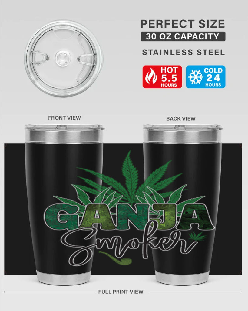 Ganja Smoker Sublimation 89#- marijuana- Tumbler
