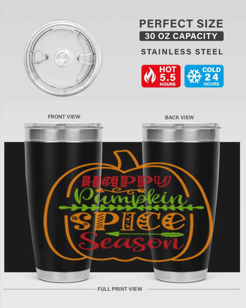 Happy Pumpkin Spice Season 243#- fall- Tumbler