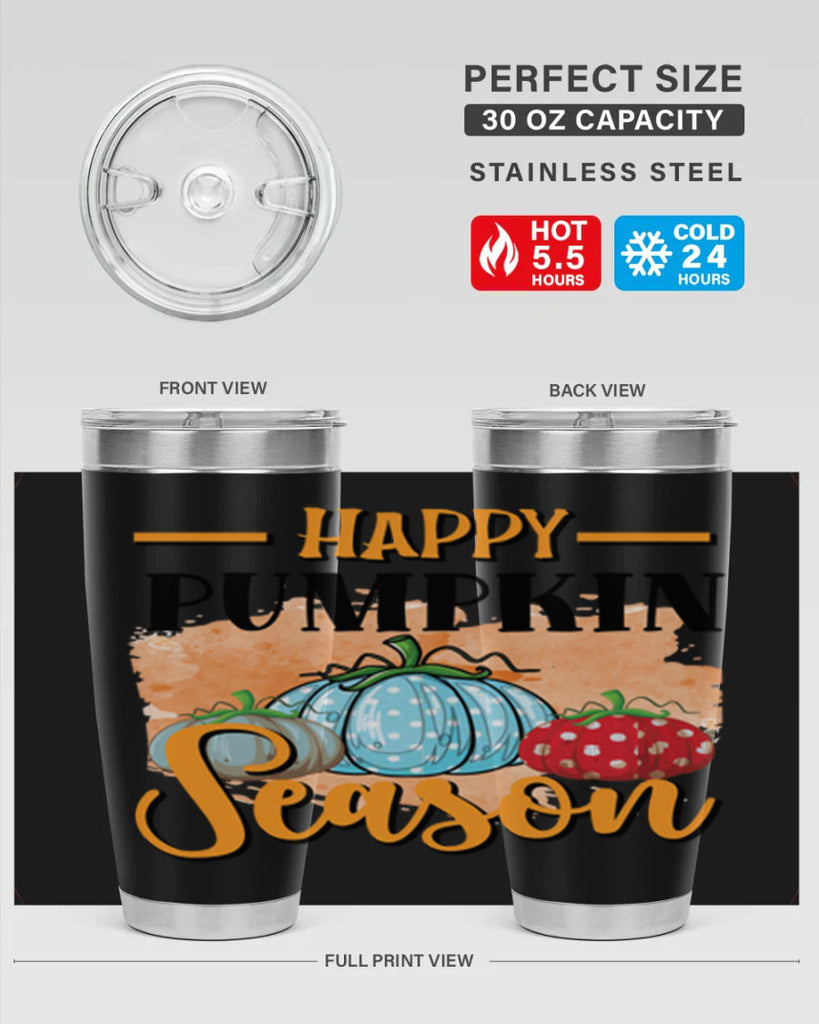 Happy pumpkin season 240#- fall- Tumbler