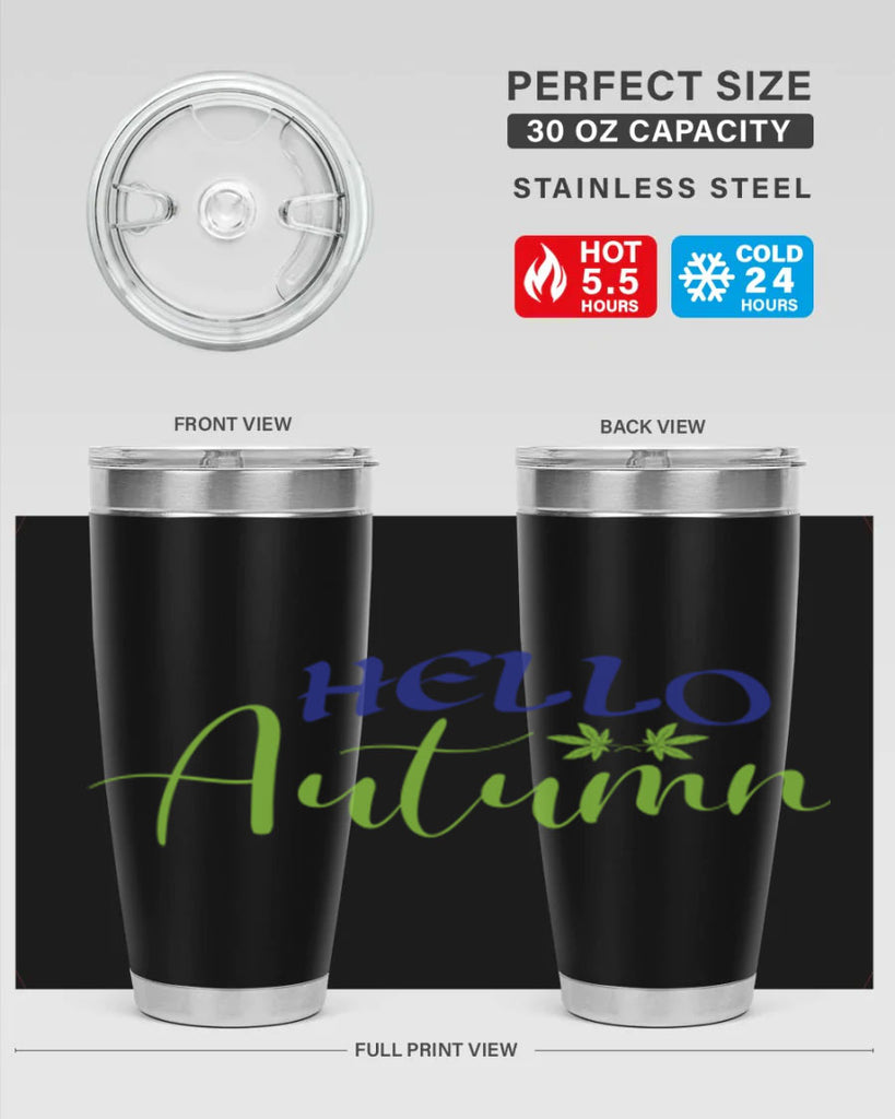 Hello Autumn 271#- fall- Tumbler