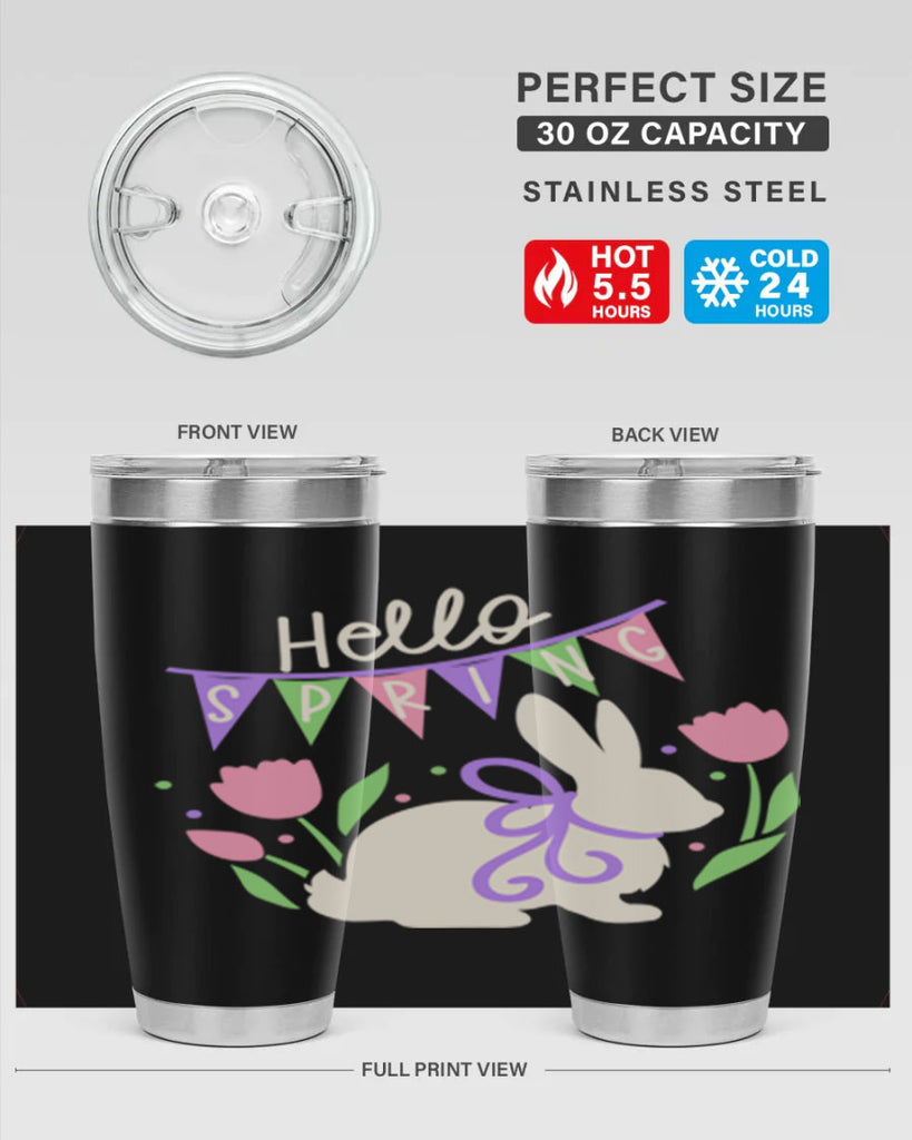 Hello spring bunny193#- spring- Tumbler