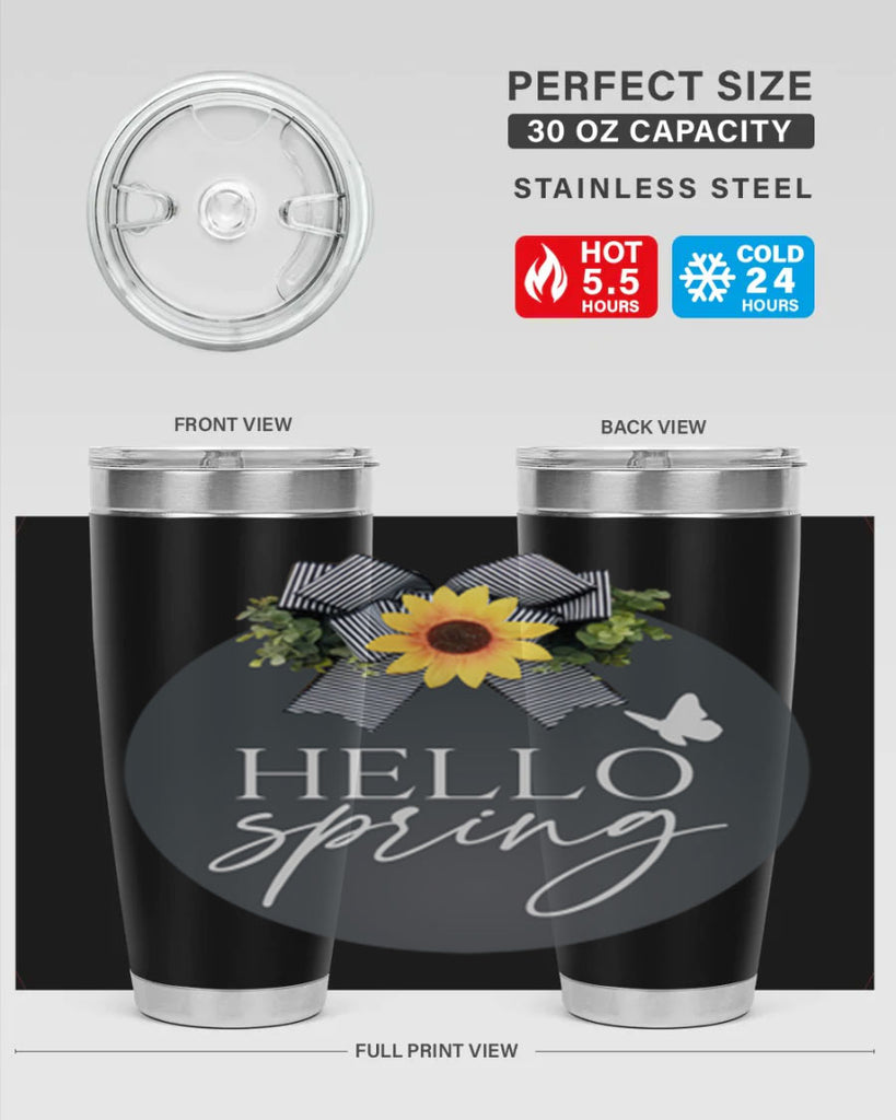 Hello spring butterfly Mockup194#- spring- Tumbler