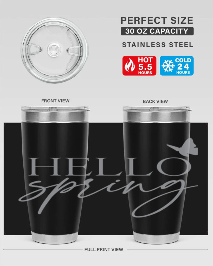 Hello spring butterfly195#- spring- Tumbler