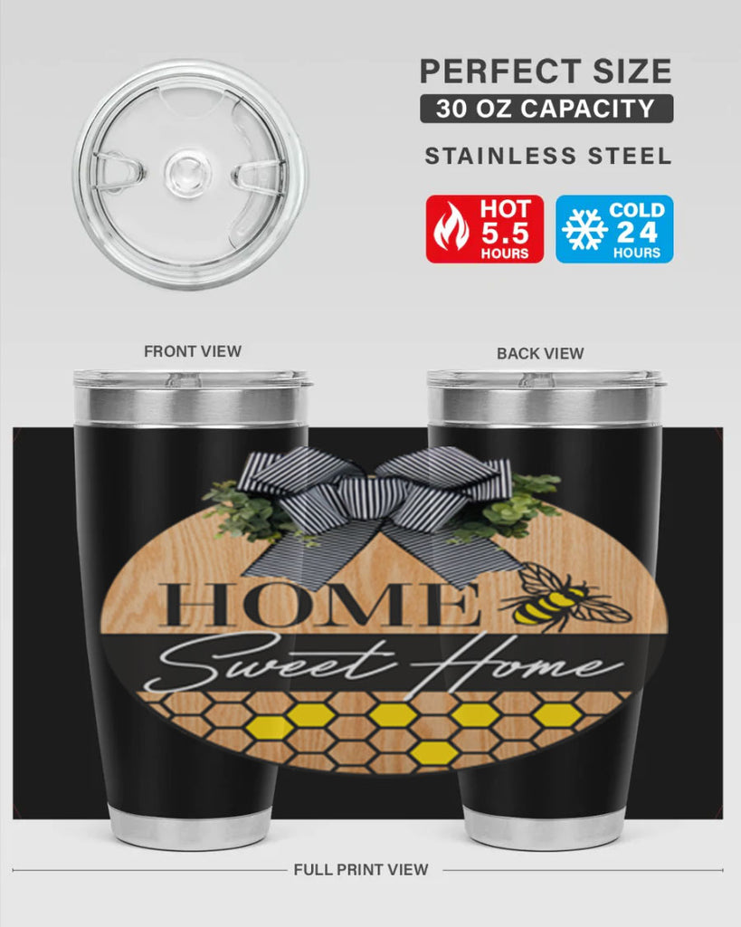 Home Sweet home bee and hive Mockup241#- spring- Tumbler