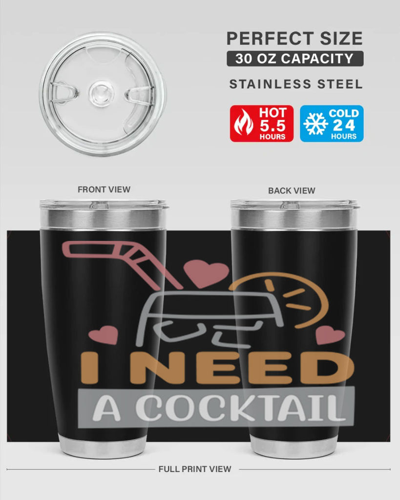 I Need A Cocktail 107#- fashion- Cotton Tank